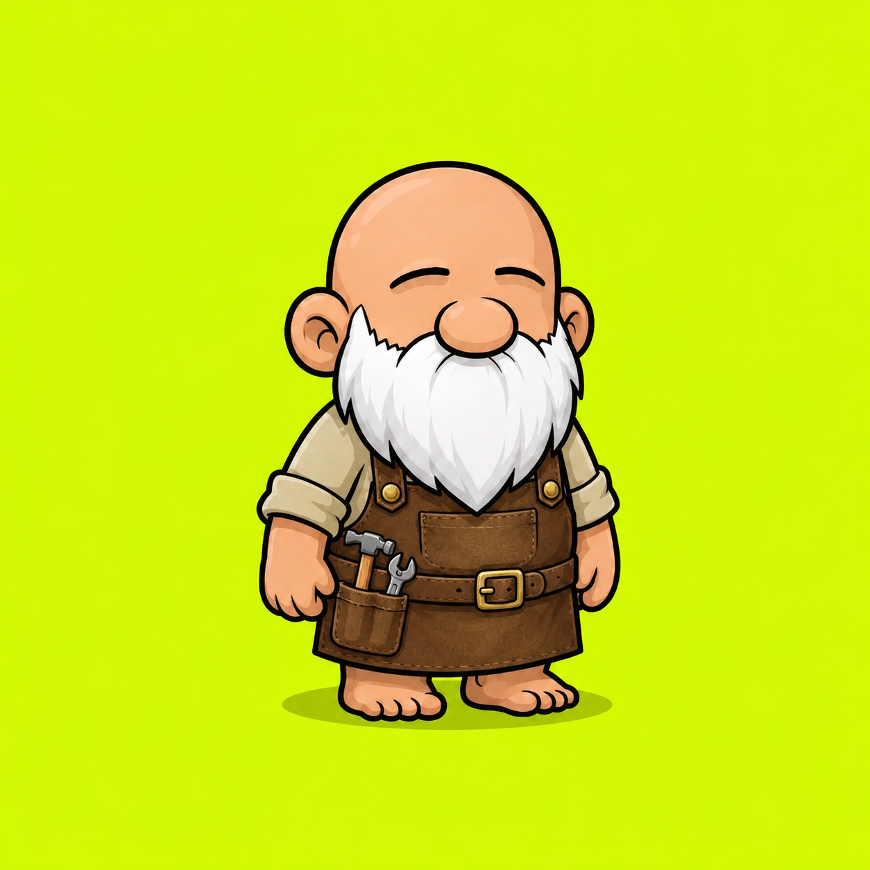 Craftsman gnome illustration