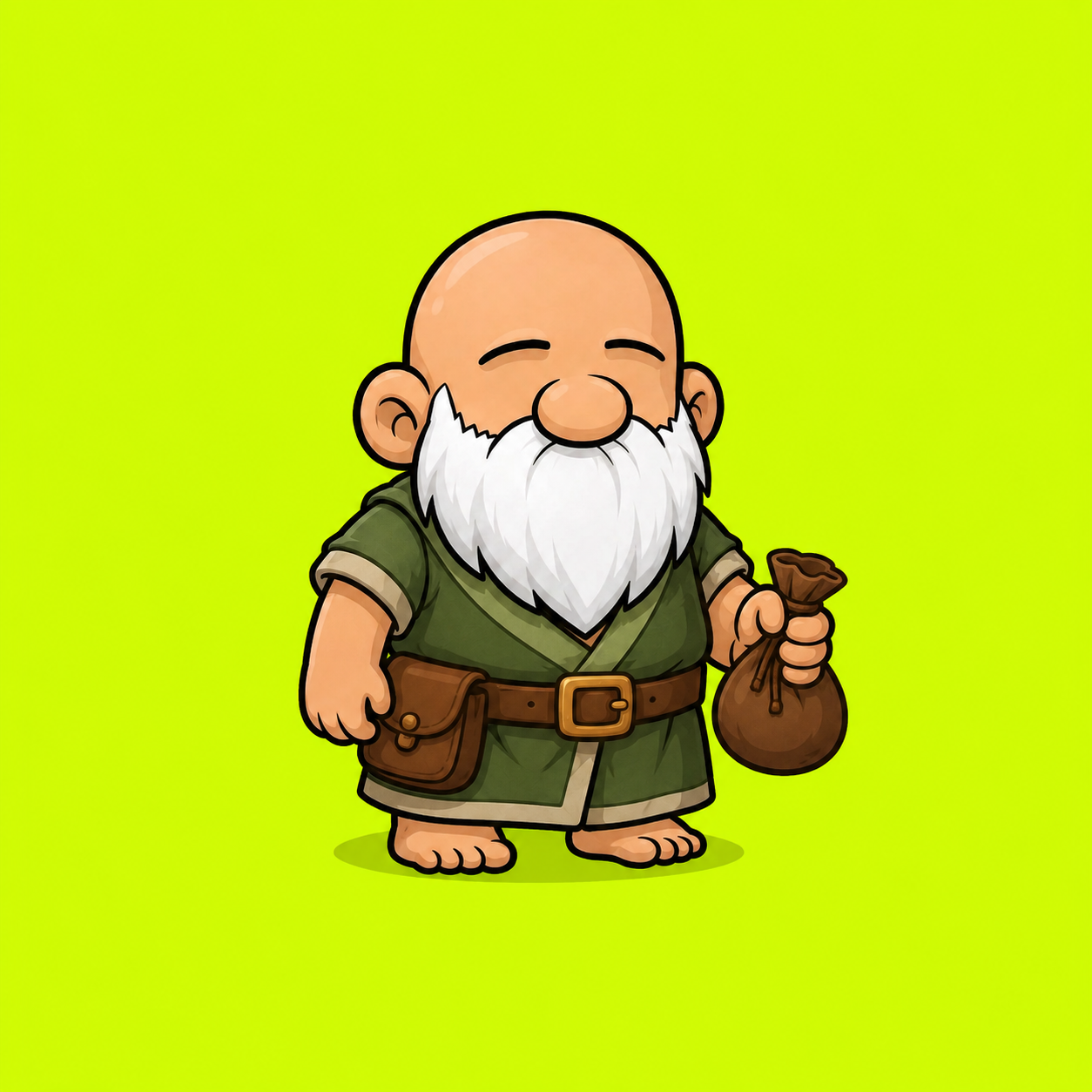 Merchant gnome illustration