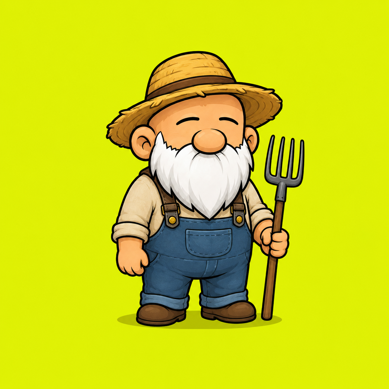 Peasant gnome illustration